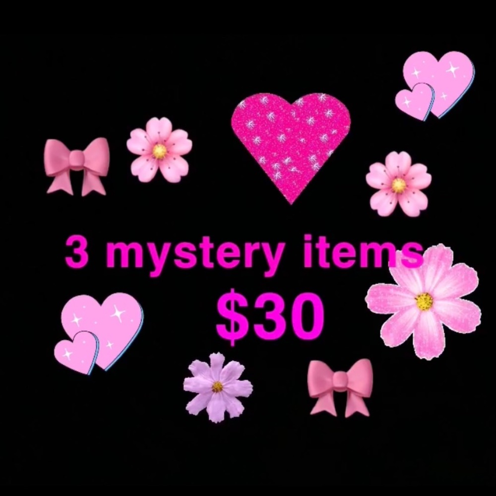 3 mystery items $30